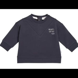 MILES BABY Girls Sweatshirt with Banded Bottom